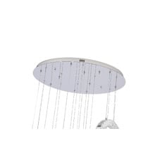 Natalie Iron & Crystal LED 9 Light Pendant